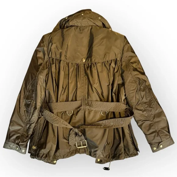 BURBERRY BRIT Winter Balesdean 3-in-1 Down Parka Jacket Military Coat Khaki Red - Picture 4 of 16